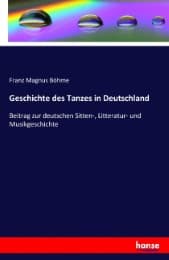 Cover von Geschichte des Tanzes in Deutschland