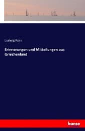 Cover von Erinnerungen und Mitteilungen aus Griechenland
