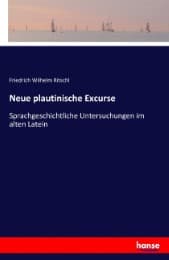 Cover von Neue plautinische Excurse