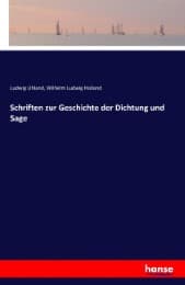 Cover von Schriften zur Geschichte der Dichtung und Sage