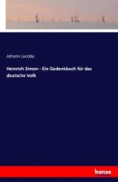 Cover von Heinrich Simon - Ein Gedenkbuch für das deutsche Volk