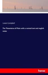 Cover von The Theaetetus of Plato with a revised text and english notes