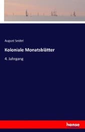 Cover von Koloniale Monatsblätter