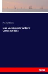 Cover von Eine ungedruckte Voltaire Correspondenz