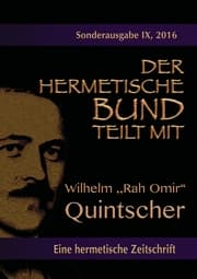 Cover von Der hermetische Bund teilt mit: Sonderausgabe Nr. IX