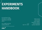 Cover von Experiments Handbook