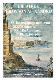 Cover von Die Werke Philos von Alexandria Band V.