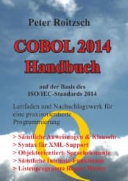Cover von COBOL 2014 Handbuch - Auf der Basis des ISO/IEC-Standards 1989:2014 - Leitfaden und Nachschlagewerk für eine praxisorientierte Programmierung