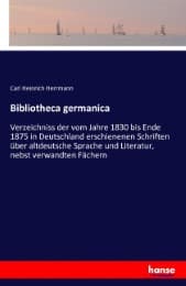 Cover von Bibliotheca germanica