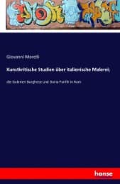 Cover von Kunstkritische Studien über italienische Malerei;