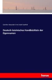 Cover von Deutsch-lateinisches Handbüchlein der Eigennamen