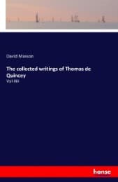 Cover von The collected writings of Thomas de Quincey