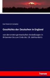 Cover von Geschichte der Deutschen in England