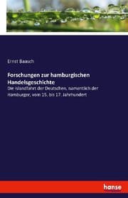 Cover von Forschungen zur hamburgischen Handelsgeschichte