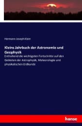 Cover von Kleins Jahrbuch der Astronomie und Geophysik