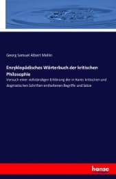 Cover von Enzyklopädisches Wörterbuch der kritischen Philosophie