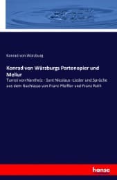 Cover von Konrad von Würzburgs Partonopier und Meliur