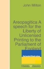 Cover von Areopagitica A speech for the Liberty of Unlicensed Printing to the Parliament of England