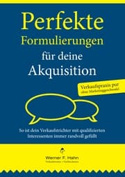 Cover von Perfekte Formulierungen für deine Akquisition