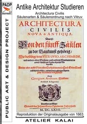 Cover von PADP-Reprint 1: Antike Architektur studieren - Architectura Civilis - Säulenarten & Säulenordnung nach Vitruv