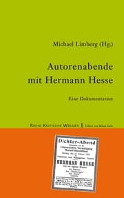 Cover von Autorenabende mit Hermann Hesse