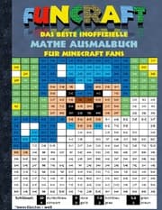 Cover von Funcraft - Das beste inoffizielle Mathe Ausmalbuch für Minecraft Fans