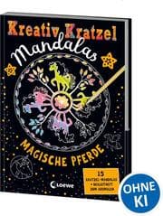 Cover von Kreativ-Kratzel Mandalas: Magische Pferde