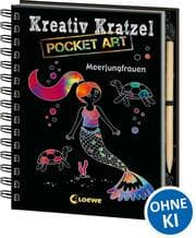 Cover von Kreativ-Kratzel Pocket Art: Meerjungfrauen