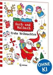 Cover von Mein buntes Such- und Malbuch: Frohe Weihnachten