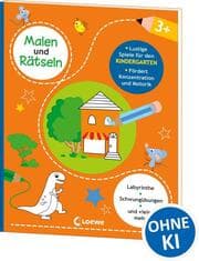 Cover von Malen und Rätseln - Lustige Spiele für den Kindergarten (3+)