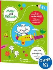 Cover von Malen und Rätseln - Erste Übungen für den Kindergarten (4+)