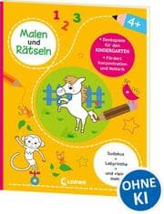 Cover von Malen und Rätseln - Denkspiele für den Kindergarten (4+)