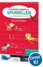Cover von Schreiben lernen mit Spurrillen und Zauberstift - Buchstaben