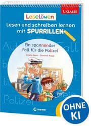 Cover von Leselöwen - Lesen und schreiben lernen mit Spurrillen - Ein spannender Fall für die Polizei