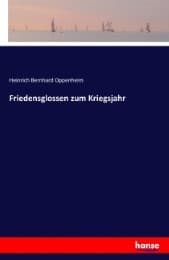 Cover von Friedensglossen zum Kriegsjahr