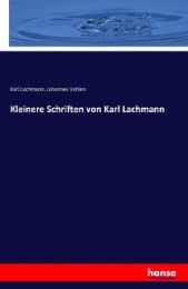 Cover von Kleinere Schriften von Karl Lachmann