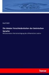 Cover von Die lokalen Verschiedenheiten der lateinischen Sprache