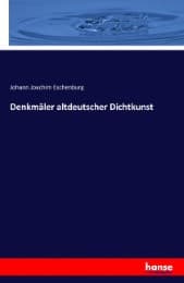 Cover von Denkmäler altdeutscher Dichtkunst