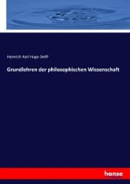 Cover von Grundlehren der philosophischen Wissenschaft