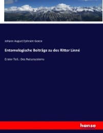 Cover von Entomologische Beiträge zu des Ritter Linné