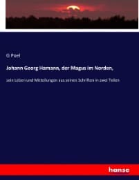 Cover von Johann Georg Hamann, der Magus im Norden,