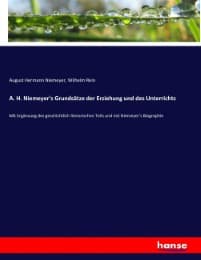 Cover von A. H. Niemeyer's Grundsätze der Erziehung und des Unterrichts
