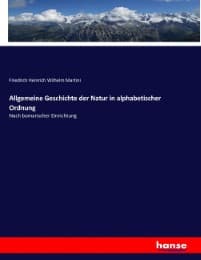 Cover von Allgemeine Geschichte der Natur in alphabetischer Ordnung