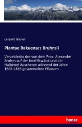 Cover von Plantae Bakuenses Bruhnsii