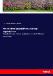 Cover von Aus Friedrich Leopold von Stolbergs Jugendjahren
