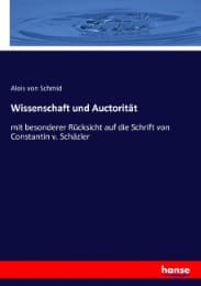 Cover von Wissenschaft und Auctorität