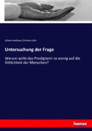 Cover von Untersuchung der Frage
