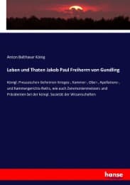 Cover von Leben und Thaten Jakob Paul Freiherrn von Gundling
