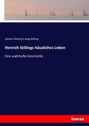 Cover von Henrich Stillings häusliches Leben