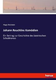 Cover von Johann Reuchlins Komödien